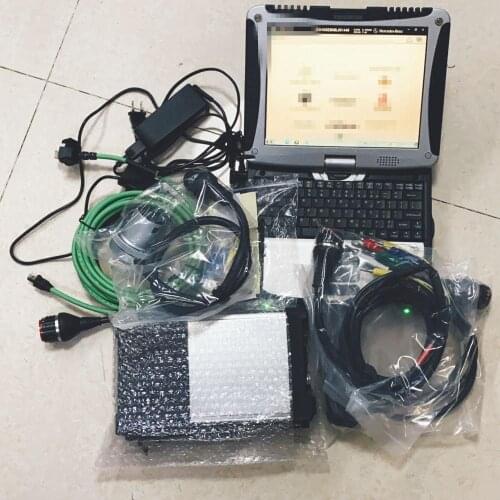 Mb star c5 with software 2021.03v hdd in CF-19 laptop 4GB ram used military computer for mb sd connect diagnostic tool sd c5