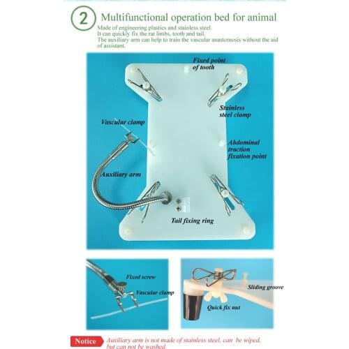Multifunctional operation bed for animal, training simulator