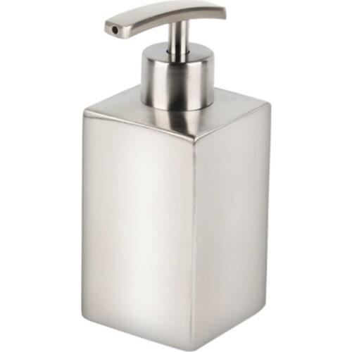 Dish Soap Dispenser Hand Lotion Bottle, Liquid Soap Dispenser for Kitchen and Bedroom, Countertop Stainless Steel Rust