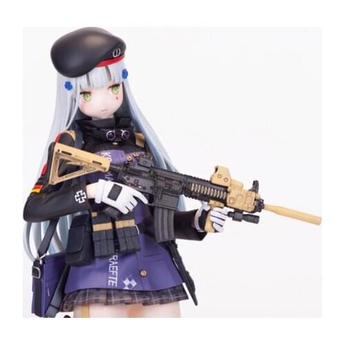 Unpainted GK Resin Figure 1/6 Scale Female Warrior HK416 Model Kit Self-Assembled Figures Kit No.55