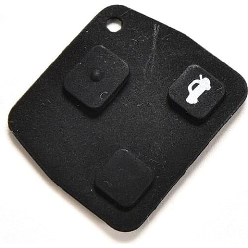 New Replacement 3 Button Rubber Remote Pad For Toyota Avensis Corolla Lexus Rav4 3 Button Remote Key Fob