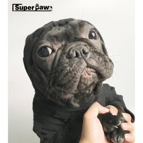 New Dog Clothes Pet Puppy Soft Cotton Hoodie Coat Bulldog Schnauzer Chihuahua Jacket for Dogs Cats In Winter Keeping Warm AQC18