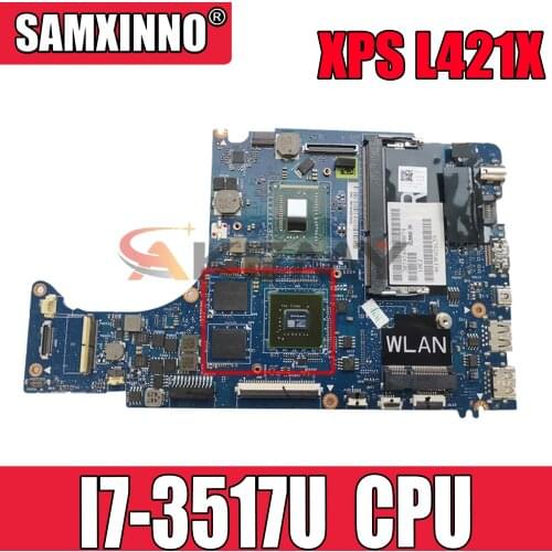 Original CN-0HJNC8 0HJNC8 laptop Motherboard For DELL XPS L421X QLM00 LA-7841P SR0N6 I7-3517U N13P-GV-S-A2 Mainboard