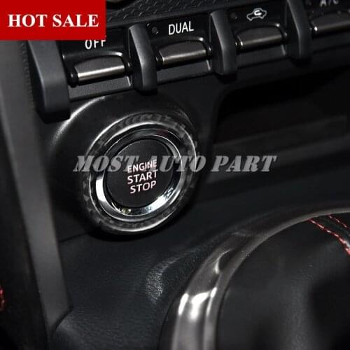 Carbon Fiber Console Start Engine Stop Button Cover For Subaru BRZ 2012-2018 Car accesories interior Car decoration