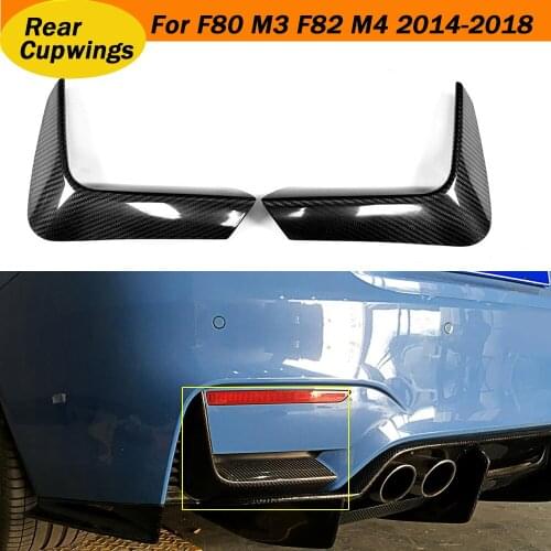 For M3 M4 Carbon Fiber Front Bumper Side Lip Splitter Apron for BMW F80 M3 Sedan F82 F83 M4