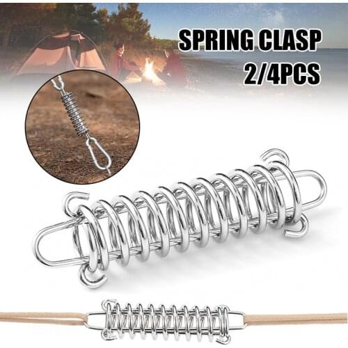 Camping Tent Spring Buckle High Strength U-shaped Hanging Head Wear-resistant Steel Fixed Buckle Camping Tent Primavera Exterior