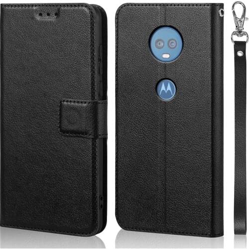Luxury Flip Case for Motorola Moto G6 Plus Cover Original Book Design Leather Phone Coque Wallet Capa Stand With Strap Card