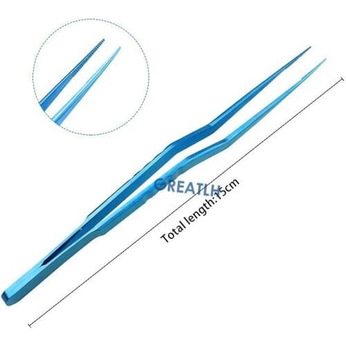 Titanium Alloy Forceps Veterinary Ophthalmic Tweezer Micro Forcep Plastic Instrument Ophthalmic