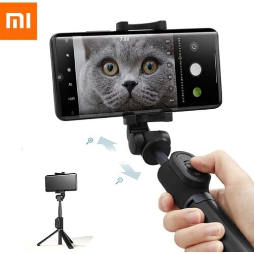 Xiaomi New Zoom Tripod Selfie Stick Bluetooth Remote Foldable Extendable Monopod 360 Degree Rotatable Portable Tripod for Phone