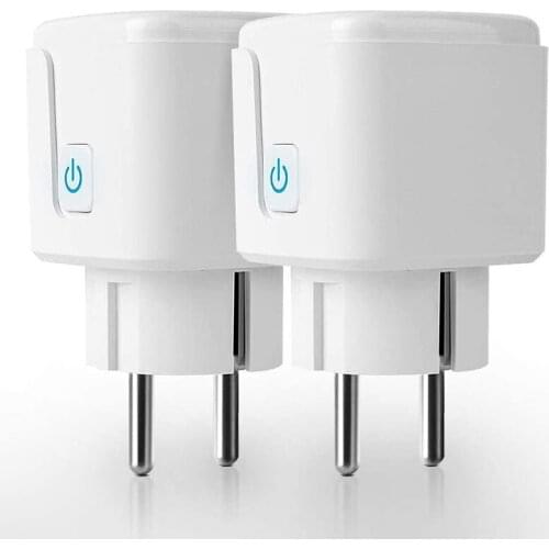 With Power Monitor Work with Tuya APP Google Home Alexa Smart Plug,EU 16A Remote Control Wifi Socket Family Sharing