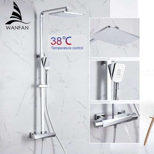 Shower Faucet Black Brass Wall Mount Round Big Rain Shower Set Bathroom Adjust Height Handheld Bathtub Mixer Tap 877905