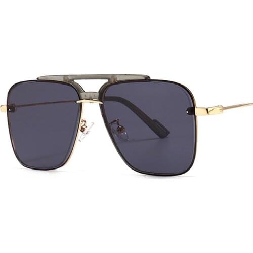 Veshion Retro Square Goggle Sunglasses Men Women Fashion Shades UV400 Vintage Glasses