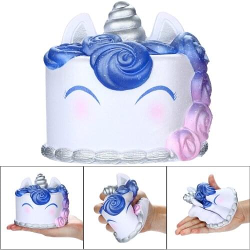 Squishies Galaxy Unicorn Cake Toy Slow Rising Fruits Scented Stress Relief Toy Creative Pinch Toy Kawaii Decorative Ornaments