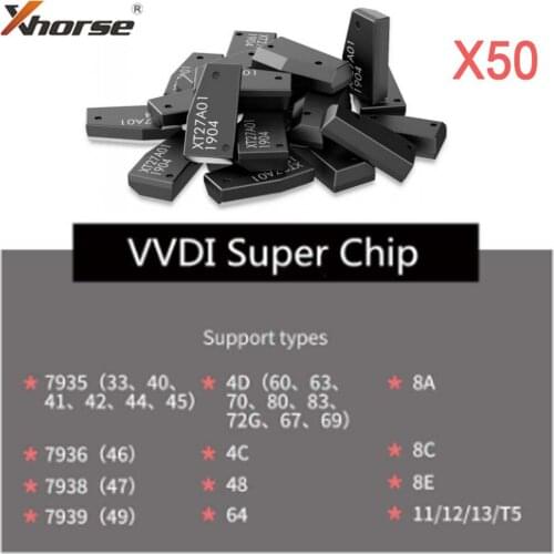 VVDI Super Chip XT27 Chip for ID46/40/43/4D/8C/8A/T3/47/41/42/45 for VVDI2 VVDI Key Tool /Mini Key Tool 25/50/100PCS/Lot