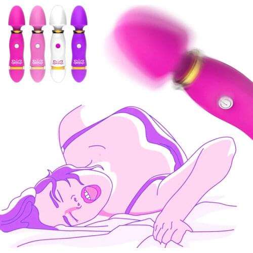 High Frequency Mini AV Stick 12 Frequency Vibration Female Masturbation Apparatus Massage Stick Adult sex toys for women