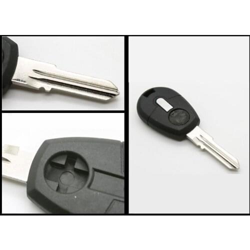 KEYECU Replacement Transponder Key Shell Case Fob With Blank Blade Uncut For Fiat Bravo Brava Palio Punto Marea Seicento Coupe