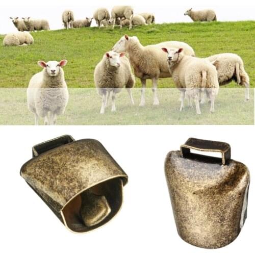 1 Pcs Cow Horse Sheep Grazing Copper Bells Large Thickened Cattle Sheep Antique Bells Animal Prevent The Loss Zinc Alloy Bells