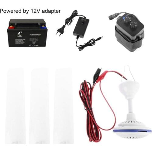 12V 24V Ceiling Fan Camping Tent Silent Hanging Cooling Fan for Outdoor Home Bed 77HA