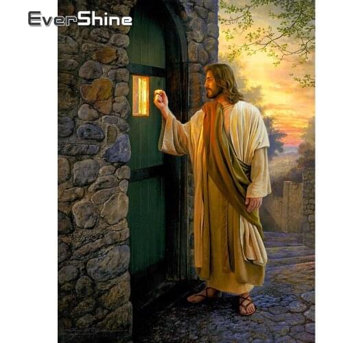 Evershine Diamond Painting Religion Full Square 5D Diamond Embroidery Portrait Mosaic Full Set Rhinestone Picture Wall Sticker