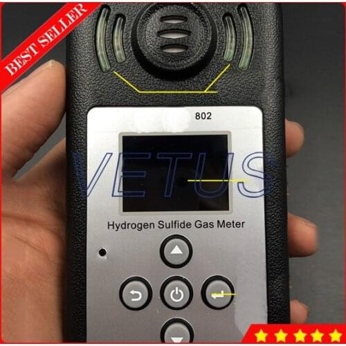 802 LCD LCD Display Hydrogen Sulfide Gas analyzer Detector