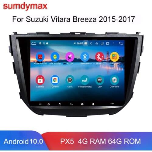 TDA7851 octa core 4G 64G Android 10 car multimedia player for Vitara Breeza 2015-2017 with gps glonass audio stereo wifi RDS