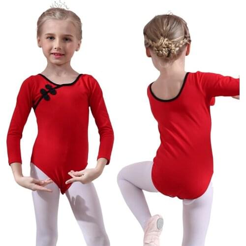Girls Ballerina Cotton Ballet Dance Costume Gymnastics Leotard for Children Bodysuits Dancing Clothes Kids Clothing Dancer Wear