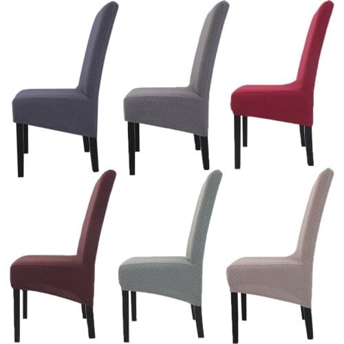 Elastic Chair Covers Big Size Waterproof Velvet Fabric Fleece Fabric Chair Cover Stretch High King Back Slipcovers for Hotel