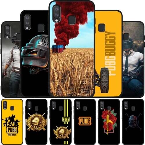 A-PUBG Black Soft Phone Case For Samsung A10 A20 A30 A40 A50 A70 A21 A31 A51 A71 A41 A32 A42 S52 A72 A6 2018 Cover