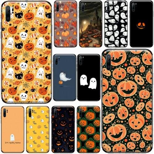 Cute little ghost with halloween pumpkin Phone Case For Huawei honor Mate P 9 10 20 30 40 Pro 10i 7 8 a x Lite nova 5t