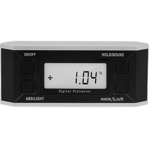 Digital Level &Angle Finder Level Angle Gauge Electronic Inclinometer Digital Protractor with Backlight LCD 0-360 Degree Range