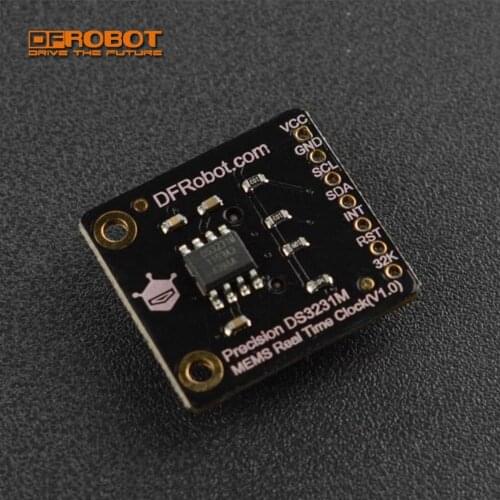 DFRobot Fermion High anti-vibration precision DS3231M MEMS Precise RTC Real Time Clock for Arduino Leonardo ESP32 micro:bit