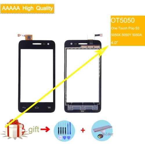 For Alcatel One Touch Pop S3 OT5050 OT-5050 5050x 5050 Touch Screen Touch Panel Sensor Digitizer Front Glass Touchscreen NO LCD