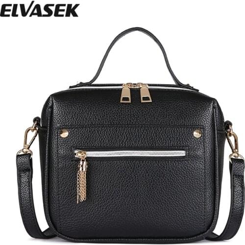 ELVASEK Hot Sale Women shoulder Bags Pu Leather Bags Handbags Women Single Shoulder Bags Female Bolsas A1200