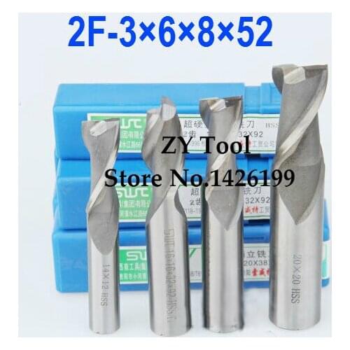 10pcs/set 3.0MM 2 Flute HSS & Aluminium endmill milling cutter CNC Bit Milling Machine tools Cutting tools.Lathe Tool,router bit