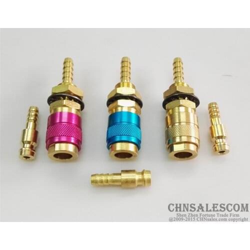 CHNSALESCOM Gas & water Quick Connector for MIG TIG Welder Torch Three Color