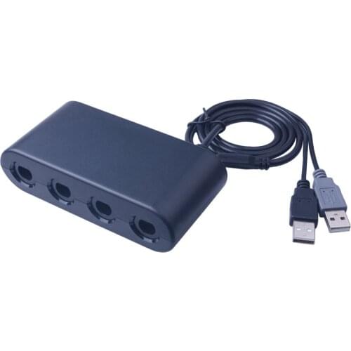 Hot Gamecube Controllers Adapter converter 4 Ports USB For W iiU Nintendo Switch and PC USB for Multi-Player Games