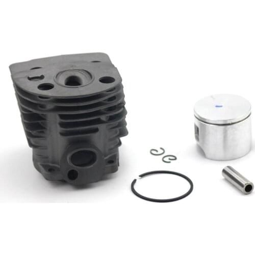 Cylinder Piston Kit 46mm Pin Rings Clips Assembly For Husqvar 55 51 Chainsaws Engine Rebuild Replacement Parts#503 16 91-71