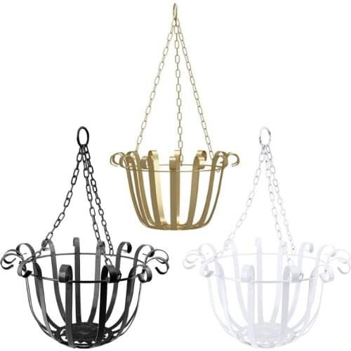 European Style Wall Hanging Flower Pot Support Bracket Hook Iron Hanger Plants