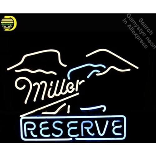 Neon Sign for Miller Reserve Logo Neon Bulb sign Iconic handcraft neon signboard coffee shop neon wall lights anuncio luminos