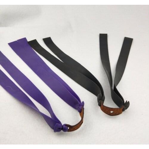 New 2Pcs outdoor slingshot strong elastic flat tape hunting sports slingshot set practical strong flat rubber