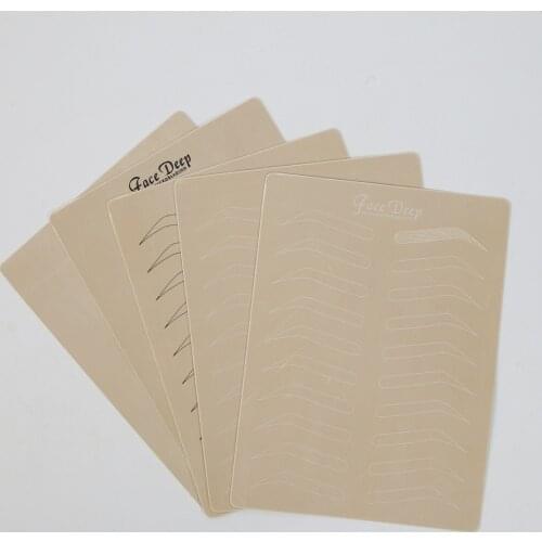 New For Beginner Microblading Tattoo Eyebrow Practice Skin No ink required Permanent Makeup Eyebrow Training Skin Tattoo