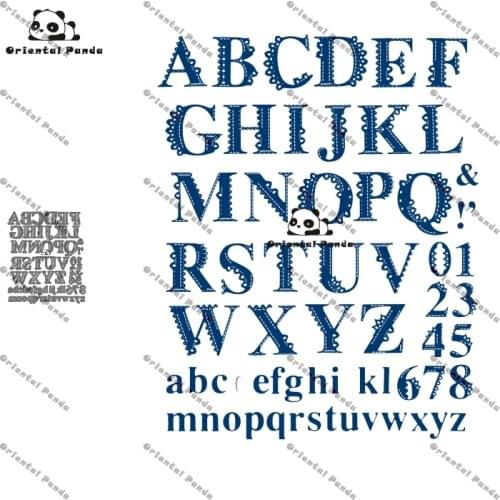 New Dies Beautiful frame Metal Alphanumeric Dies photo album cutting dies Scrapbooking Stencil stamps and