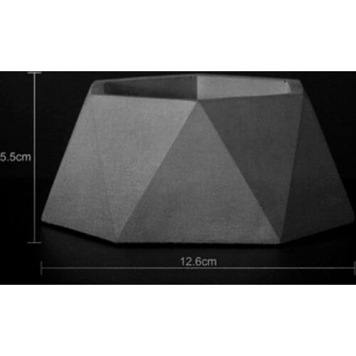 Cement Pot Maker Silicone Planter Mold for Succulent Plants DIY Flower Pot Vase Clay Concrete Mould