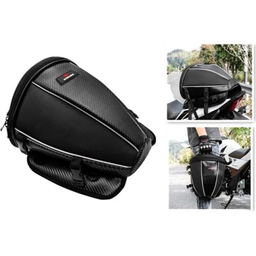Motorcycle Rear Seat Tail Bag Knight Crossbody Backpack Helmet Tool Side Bag Waterproof Multi-Functional Durable High Capacity