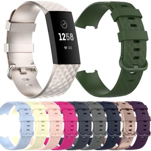 High Quality Watch Strap For Fitbit Charge 4 Bracelet Sport Watch Bands Silicone Wristband For Fitbit Charge 3/3 SE Accessories
