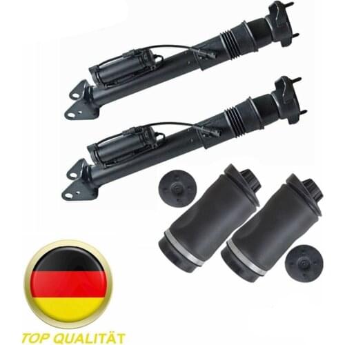 AP02 2pcs Rear Shock Absorbers With ADS +2pcs Air Suspension For Mercedes W251 R320, R350, R500 2513200025 2513200931