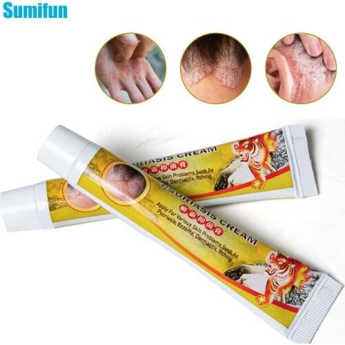 Sumifun 1/2Pcs Psoriasis Cream Bacteriostasis Eczema Dermatitis Anti-Inflammatory Pruritus Antipruritic Eczematoid Ointment
