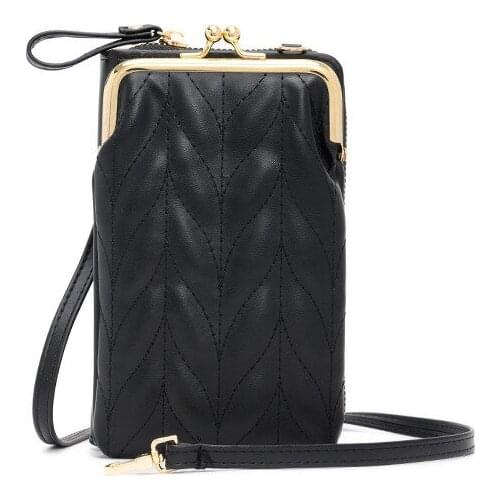 202 New Women Handbag Purse Car Stitching Vertical Mobile Phone Bag Fashion Shoulder Messenger Bag Credit Card Clutch Wallet sac