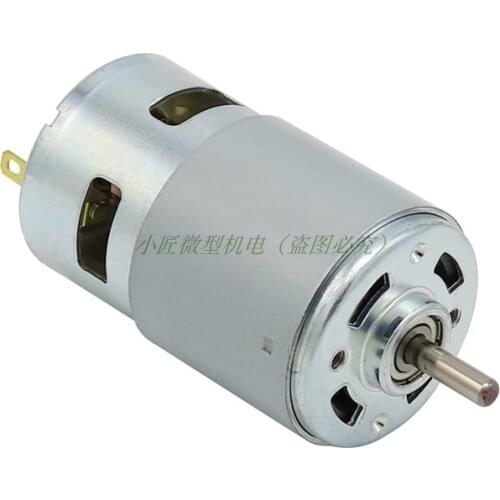 795 Motor High Power DC 12V24V High Torque 775 Table Saw Pure Copper Motor Garden Double Bearing High Speed Motor