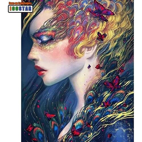 Full Diy square round Diamond Painting Beautiful girl Embroidery Cross Stitch unicorn Needlework Christmas gift